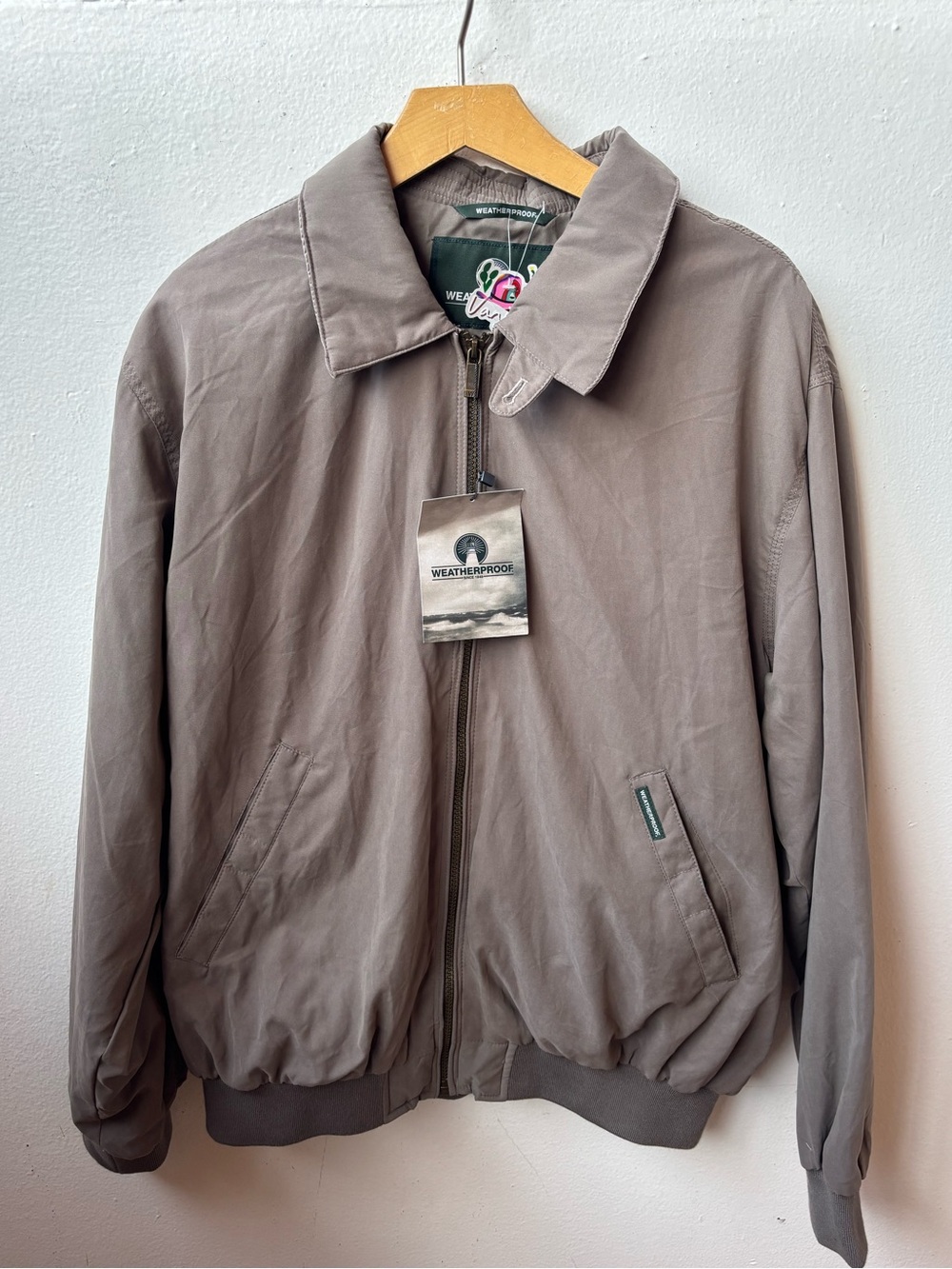 Weatherproof Men's Taupe Bomber Jacket